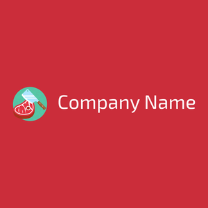 Meat logo on a Red background - Food & Drink