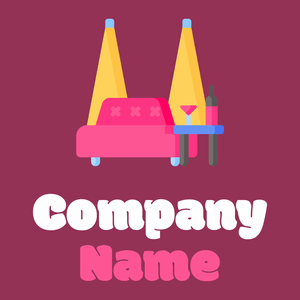 Lounge logo on a Rose Bud Cherry background - Móveis
