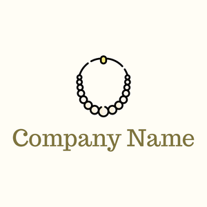 Necklace on a Floral White background - Religión