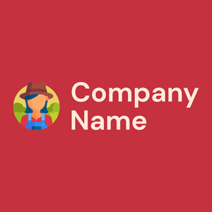 Farmer on a Brick Red background - Agricultura