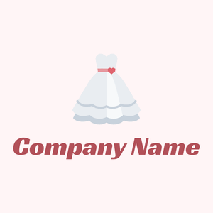 Wedding dress logo on a Snow background - Mariage
