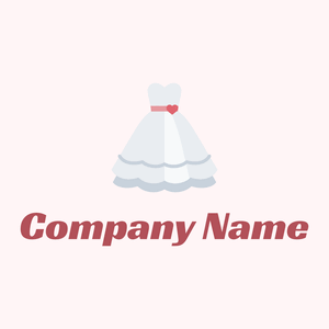 Wedding dress logo on a Snow background - Bruiloft diensten
