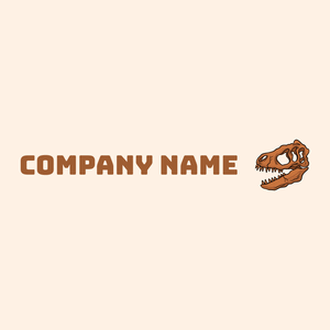 Tyrannosaurus rex logo on a Seashell background - Medio ambiente & Ecología