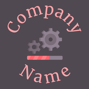 Gears logo on a Purple Taupe background - Ordinateur