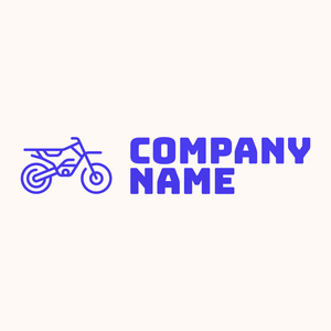 Motocross logo on a Seashell background - Automobiles & Vehículos