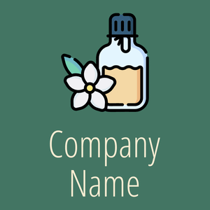 Jasmine logo on a Dark Green Copper background - Spa & Esthetica