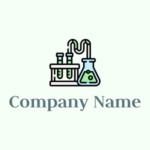 Laboratory logo on a Honeydew background - Médicale & Pharmaceutique