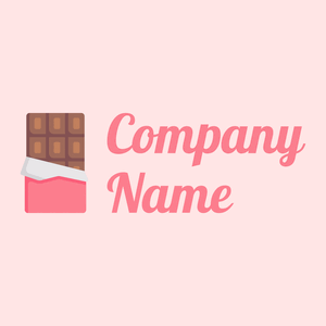 Tickle Me Pink Chocolate bar on a Misty Rose background - Cibo & Bevande