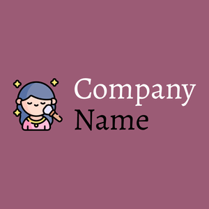 Makeup logo on a Mauve Taupe background - Mode & Schoonheid