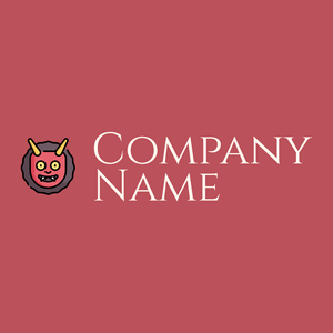 Demon logo on a Blush background - Abstract