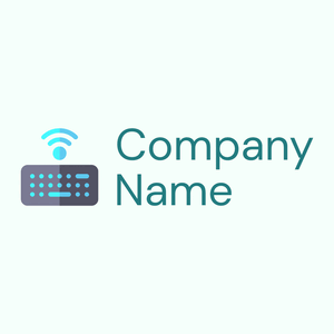 Keyboard on a Mint Cream background - Ordinateur