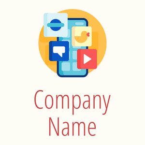 Social media logo on a Floral White background - Empresa & Consultantes