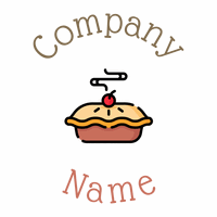 Apple pie on a White background - Alimentos & Bebidas