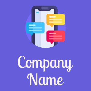 Chat on a Slate Blue background - Communicatie