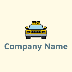 Taxi logo on a Corn Silk background - Automobili & Veicoli