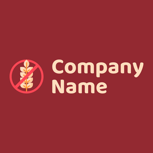 Gluten Free logo on a Bright Red background - Agricultura