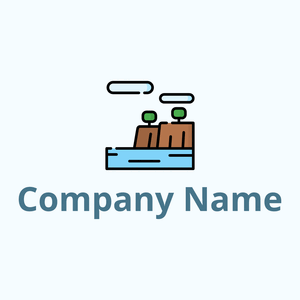Moher cliffs logo on a Alice Blue background - Ecologia & Ambiente