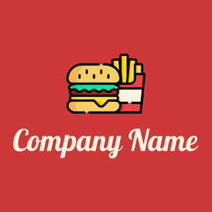 Burger on a Persian Red background - Essen & Trinken