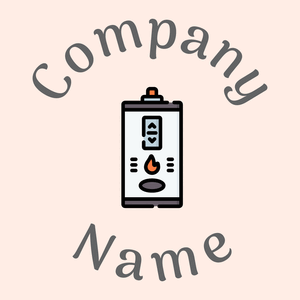 Water heater logo on a Seashell background - Reinigung & Wartung