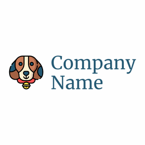 Beagle on a White background - Dieren/huisdieren
