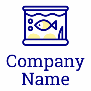 Dark Blue Fish tank on a White background - Juegos & Entretenimiento