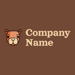 Dark Salmon Camel on a Metallic Copper background - Animais e Pets