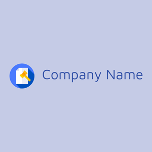 Legal document logo on a Periwinkle background - Empresa & Consultantes