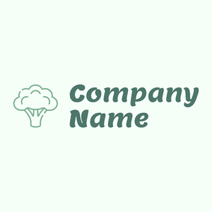 Broccoli logo on a Mint Cream background - Agriculture