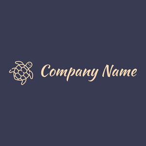 Hawksbill turtle logo on a Cloud Burst background - Animali & Cuccioli