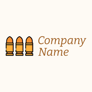 Bullets logo on a beige background - Abstracto