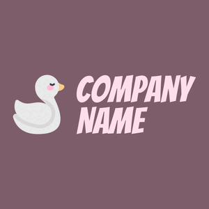 Swan logo on a Light Wood background - Animales & Animales de compañía