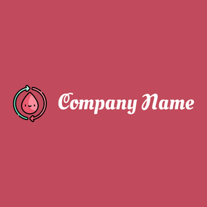 Menstruation logo on a Fuzzy Wuzzy Brown background - Medisch & Farmaceutisch