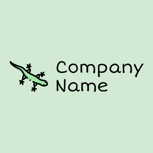 Lizard logo on a Peppermint background - Animali & Cuccioli