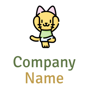 Yoga cat on a White background - Sport