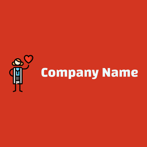 Cardiologist logo on a red background - Medical & Farmacia