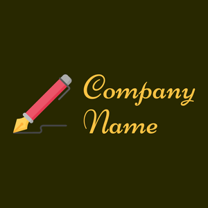 Dark Pink Caligraphy on a Dark Green background - Unterhaltung & Kunst