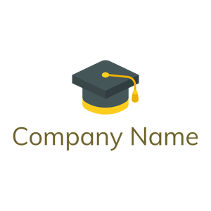 Dark Slate Graduate cap on a White background - Educación