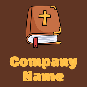 Bible logo on a Carnaby Tan background - Religious