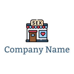 line art Sex shop on a White background - Einzelhandel