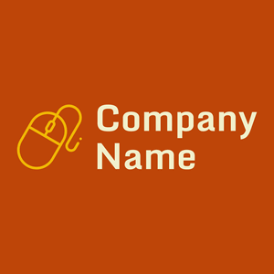 Mouse logo on a Rust background - Tiere & Haustiere