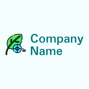 Leaf logo on a Azure background - Medical & Farmacia
