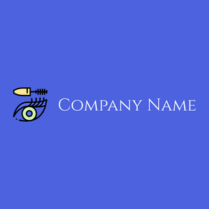 Mascara logo on a Royal Blue background - Moda & Belleza