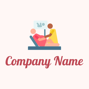 Pregnant logo on a Snow background - Kinderen & Kinderopvang