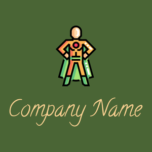 Superhero logo on a Dell background - Entretenimento & Artes