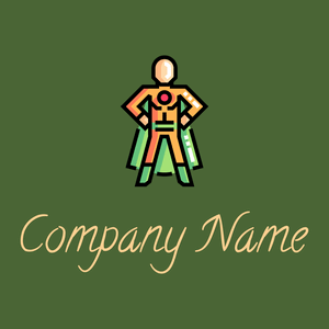 Superhero logo on a Dell background - Arte & Intrattenimento