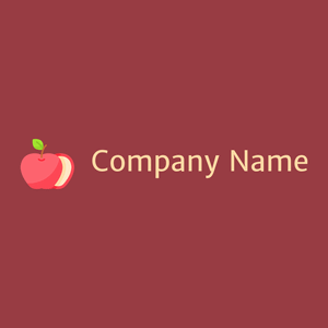 Apple logo on a Mexican Red background - Nourriture & Boisson