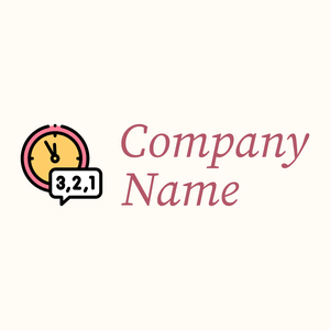 Countdown logo on a Floral White background - Abstracto