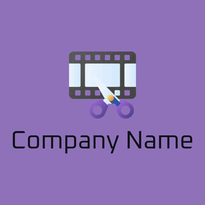 Video editing app logo on a Purple Mountain's Majesty background - Negócios & Consultoria