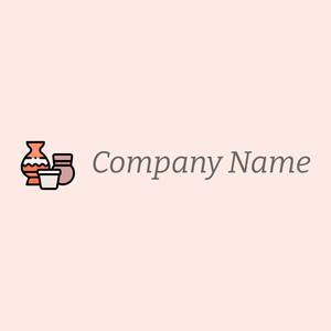Pottery logo on a Misty Rose background - Educación