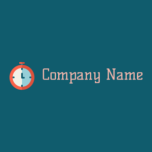 Chronometer logo on a Blue Stone background - Abstrato